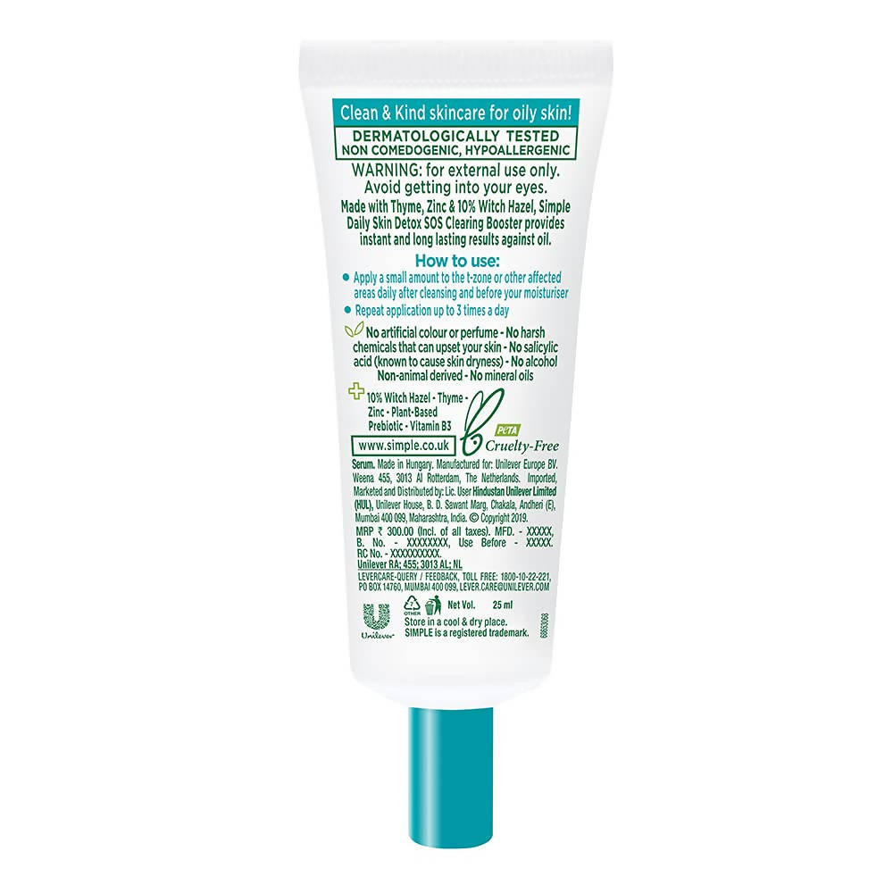 Simple Daily Skin Detox SOS Clearing Booster | Grocsy