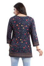 Snehal Creations Befitting Brigade Cool Printed Short Kurti Tunic | Grocsy