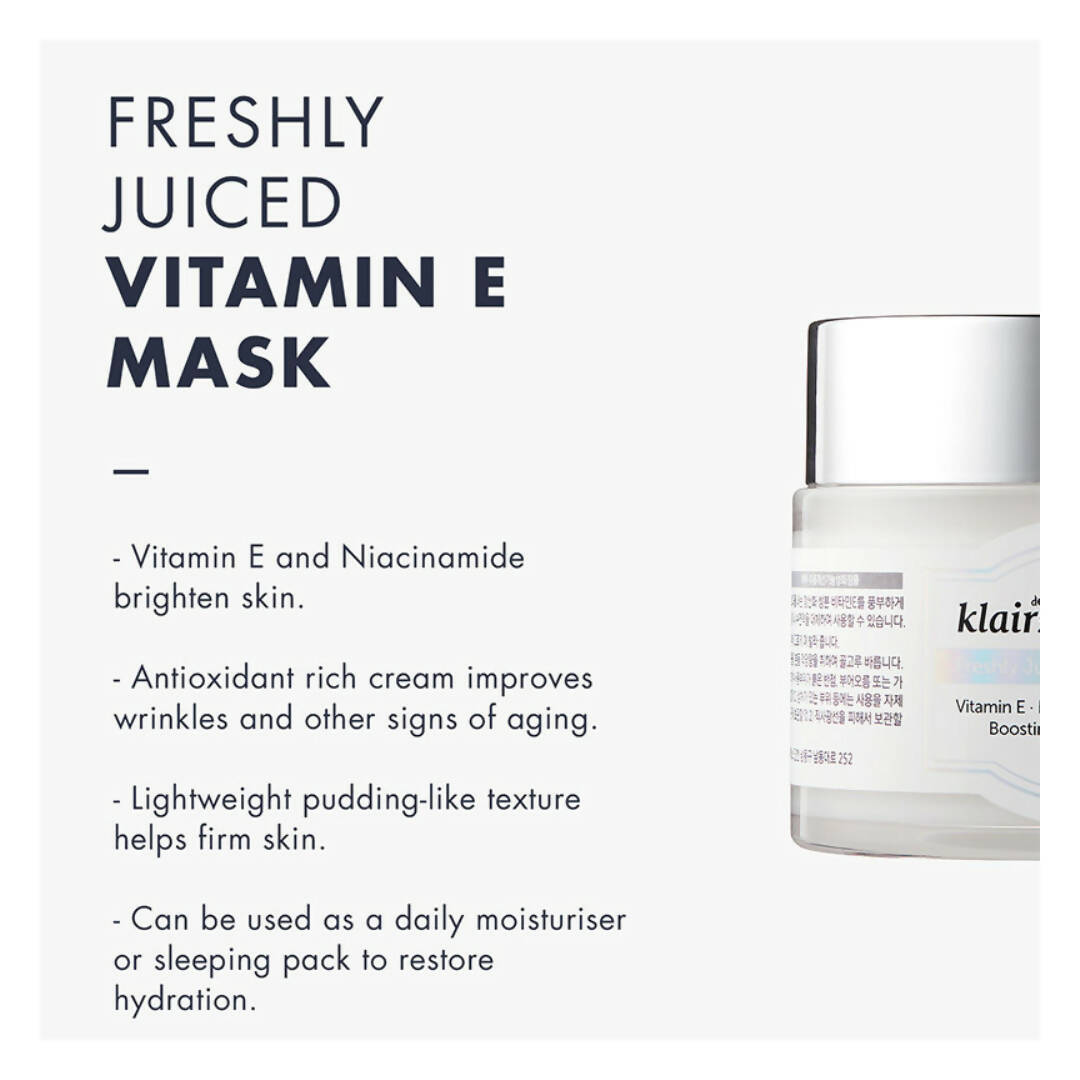 Dear Klairs Freshly Juiced Vitamin E Mask | Grocsy