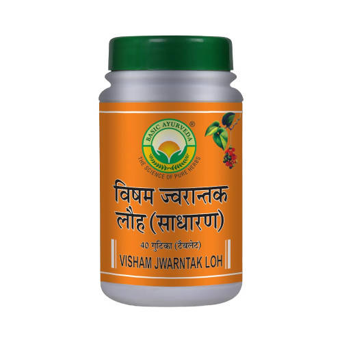 Basic Ayurveda Visham Jwarantak Loh (Normal) Tablets | Grocsy