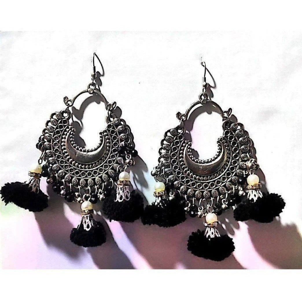 MS Fashion India Muskan Fancy Handmade Tassel Earrings | Grocsy