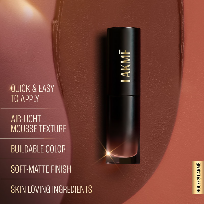 Lakme Xtraordin-Airy One-And-Done Lip, Eye & Cheek Tint - Toffee Touch | Grocsy