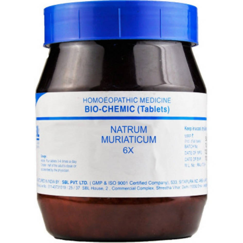 SBL Homeopathy Natrum Muriaticum Biochemic Tablets | Grocsy