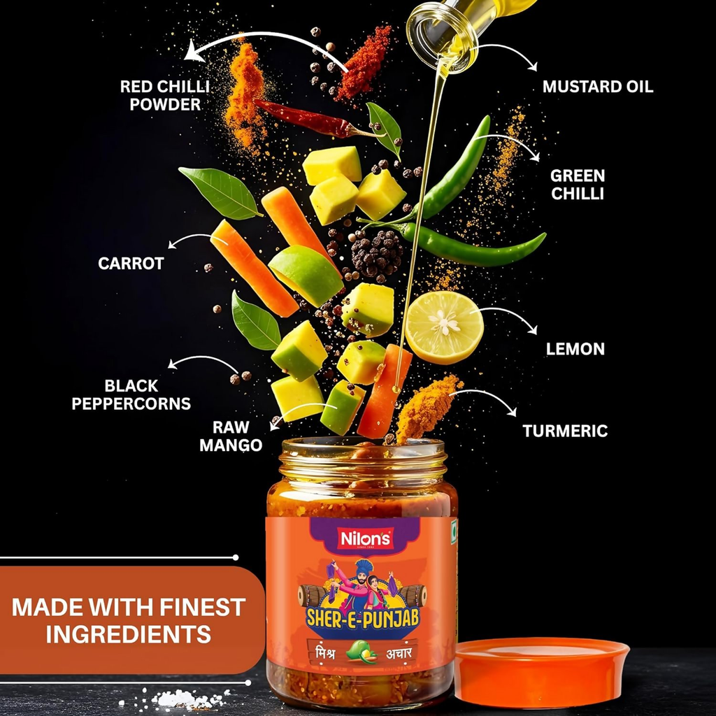 Nilon's Sher-E-Punjab Mixed Pickle | Grocsy