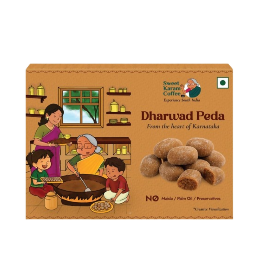 Sweet Karam Coffee Dharwad Peda (Traditional Milk Sweet) | Grocsy