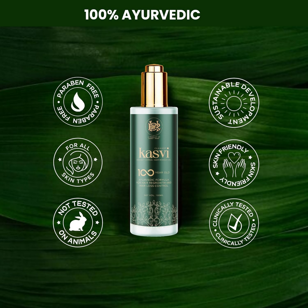 Cleanse Ayurveda Cleanse Kasvi Herbal Hair Oil | Grocsy