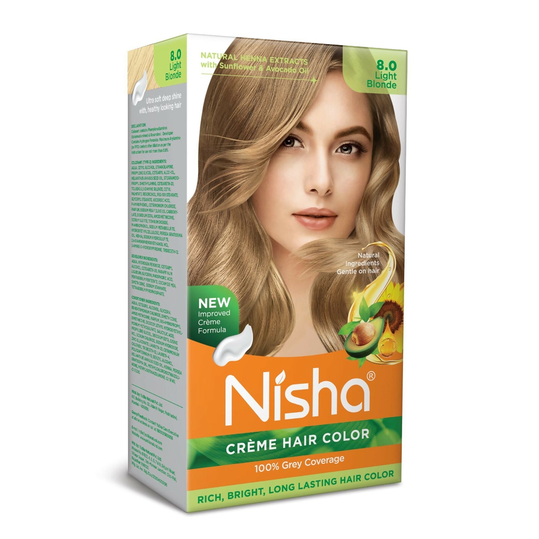 Nisha Creme Hair Color for Women - Light Blonde | Grocsy