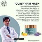 Ivory Natural Curly Hair Mask - Natural Smooth Even Curls For Both Men & Women | Grocsy