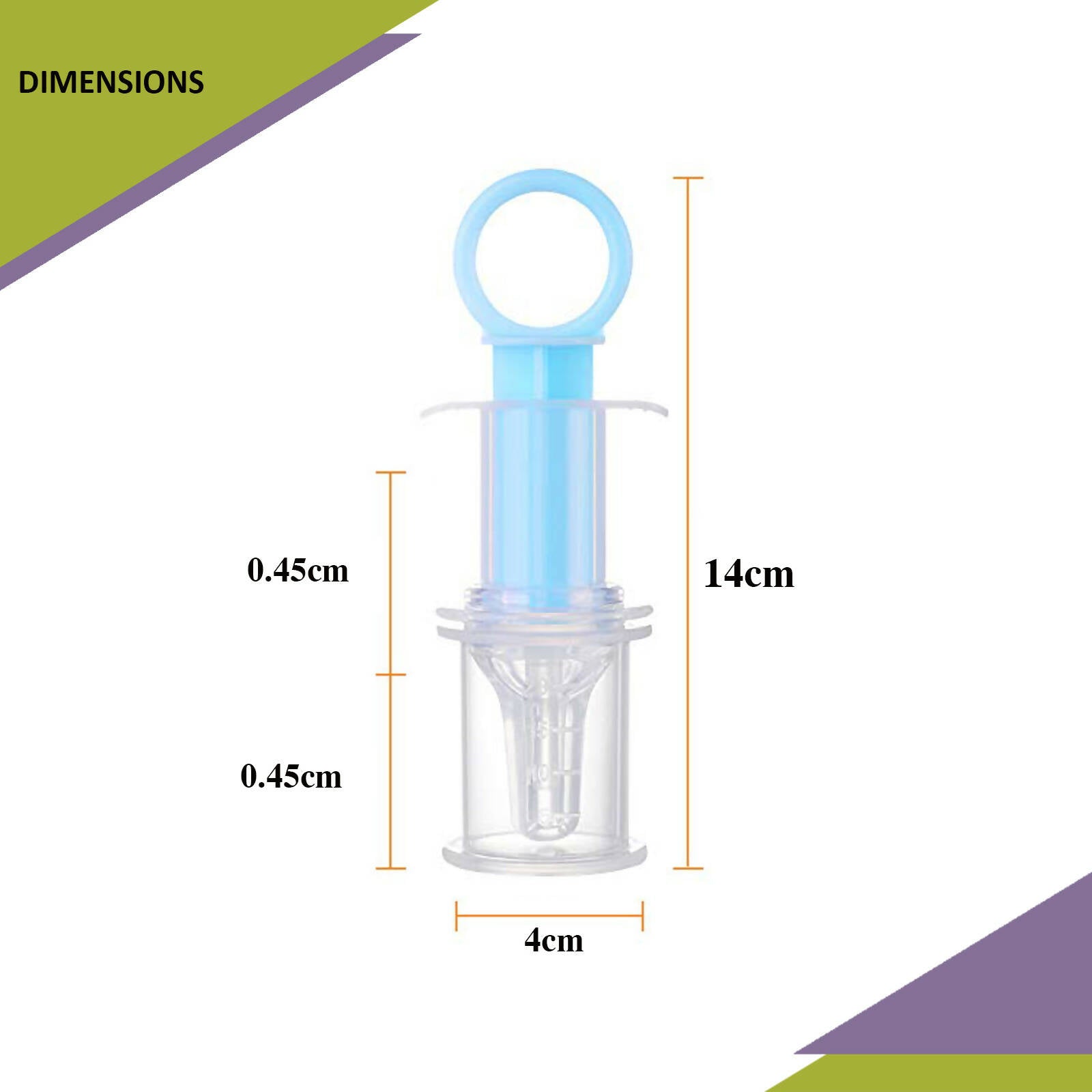 Safe-O-Kid Silicone made BPA free medicine Feeder cum Dropper for Kids- Blue | Grocsy