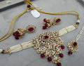 Jewel City Kundan Pearl Bridal Choker Set Traditional Gold-Plated Indian Jewelry Handcrafted Necklace, Earrings & Maang Tikka | Grocsy