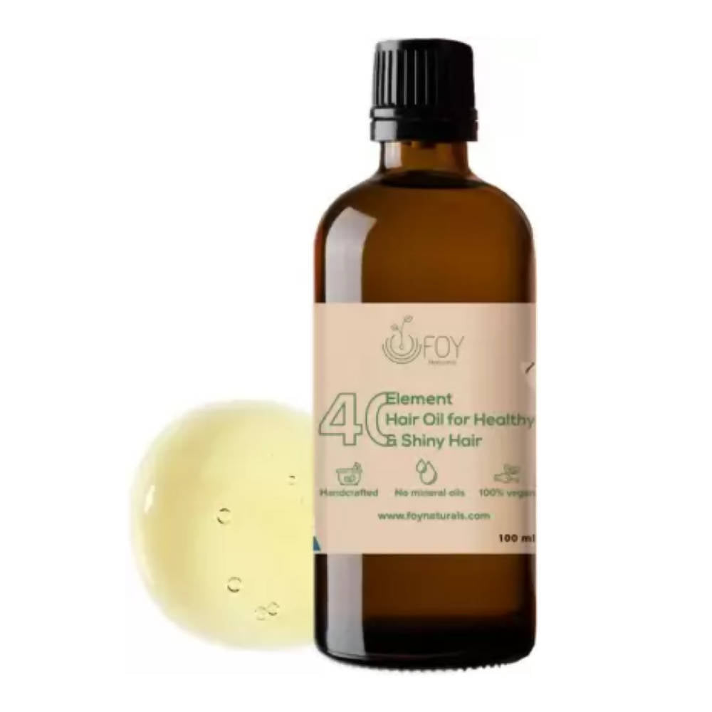 FOY Naturals 40 Element Hair Oil for Healthy & Shiny Hair | Grocsy