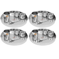 Vinod Stainless Steel 20 Pc Solid Thali Set | Grocsy