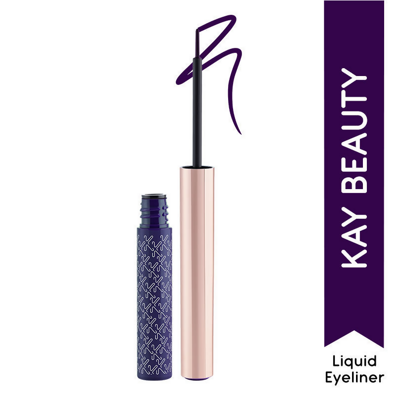Kay Beauty By Katrina Kaif Quick Dry Liquid Eyeliner - Haute Violet | Grocsy