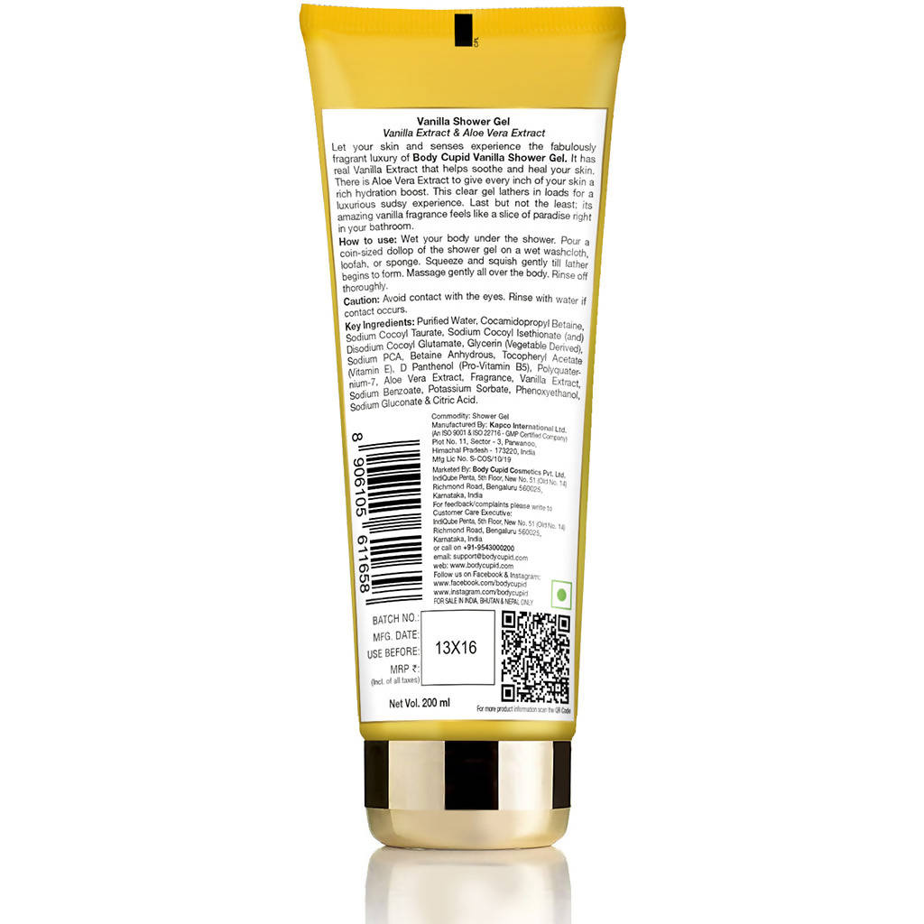 Body Cupid Vanilla Bath & Shower Gel | Grocsy