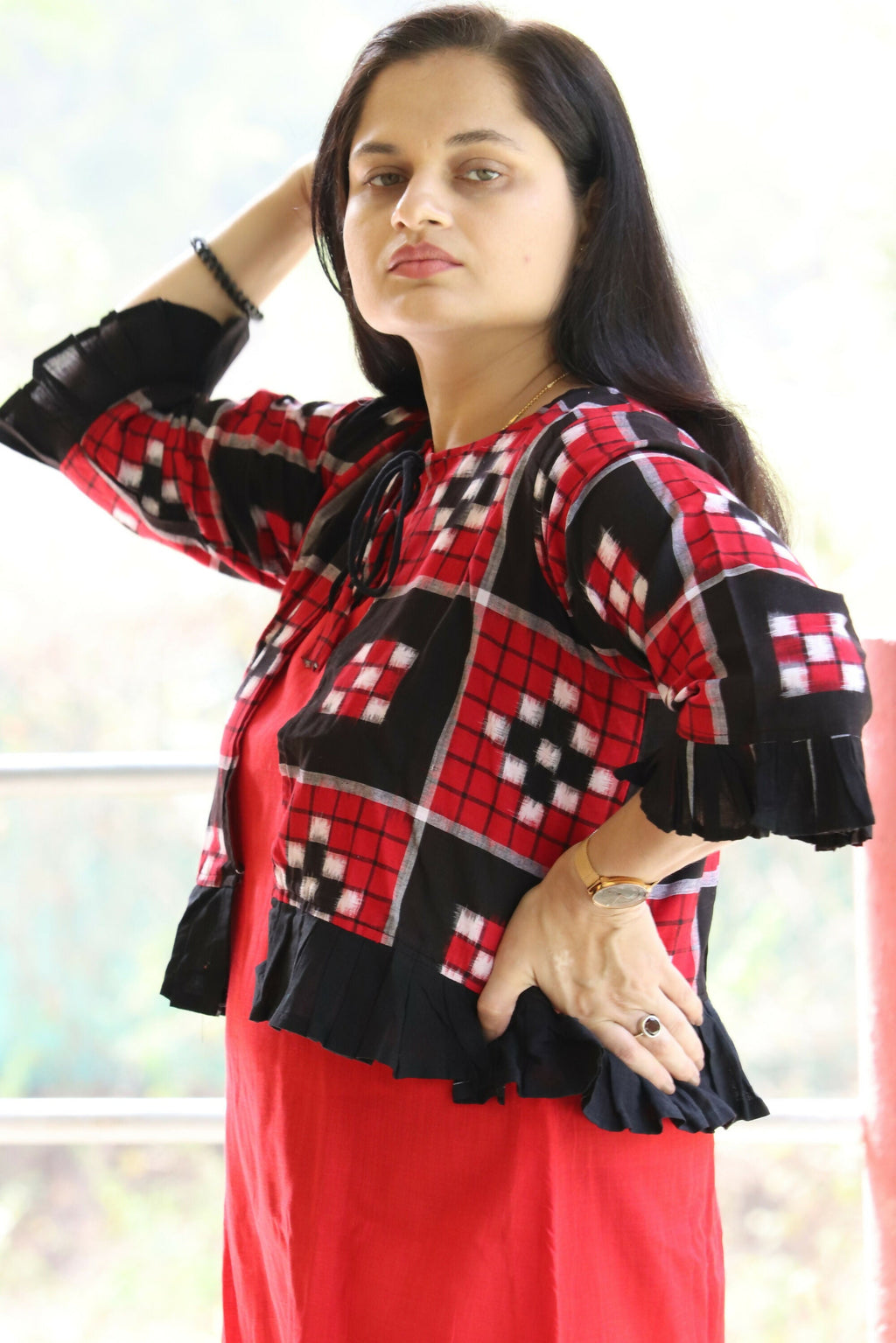 Earthyweaves Abhaya Sambalpuri Kurta | Grocsy