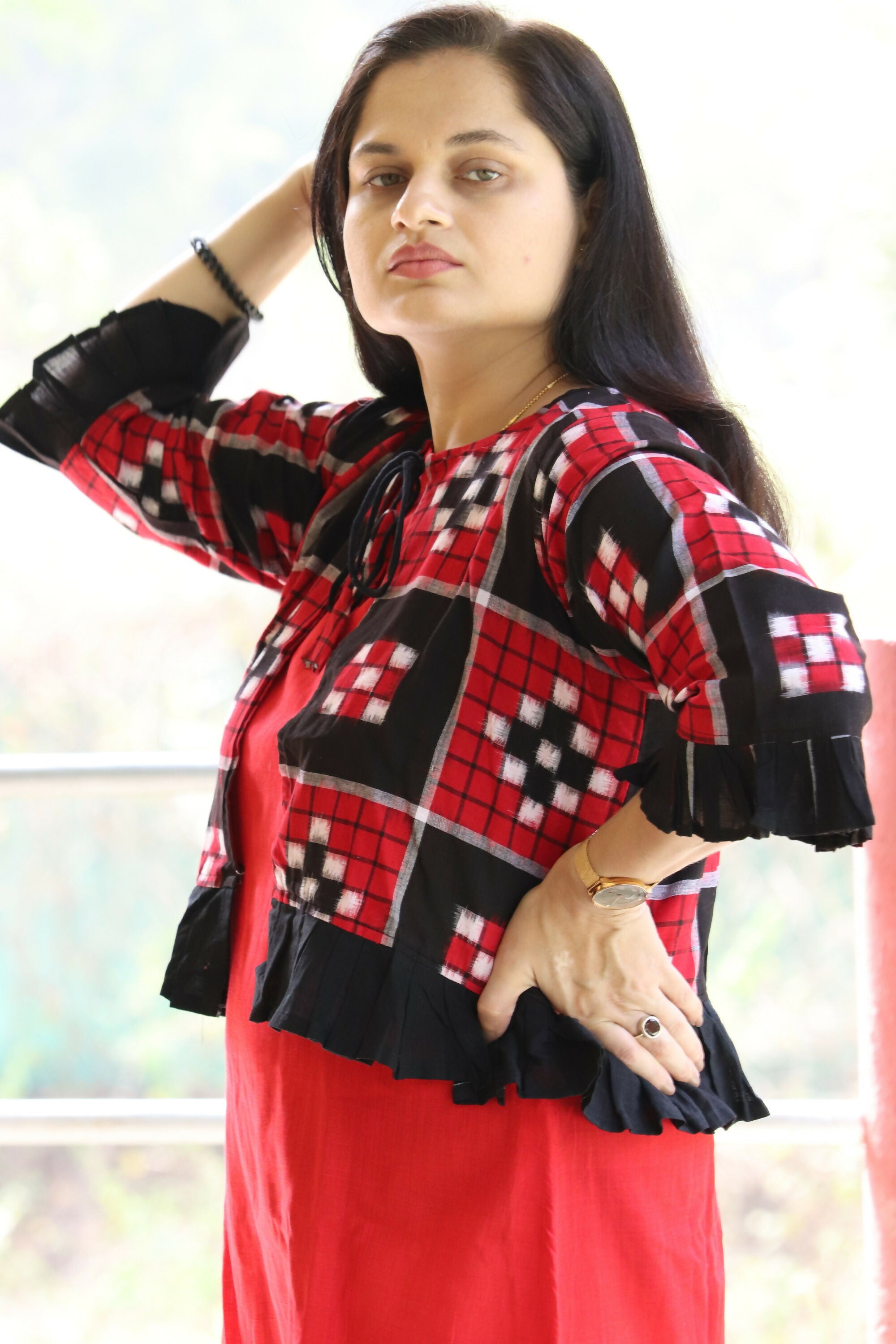 Earthyweaves Abhaya Sambalpuri Kurta | Grocsy