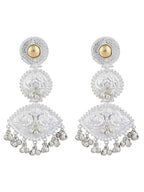Joban Fashion Women Handcrafted Silver Tone Earrings | Grocsy