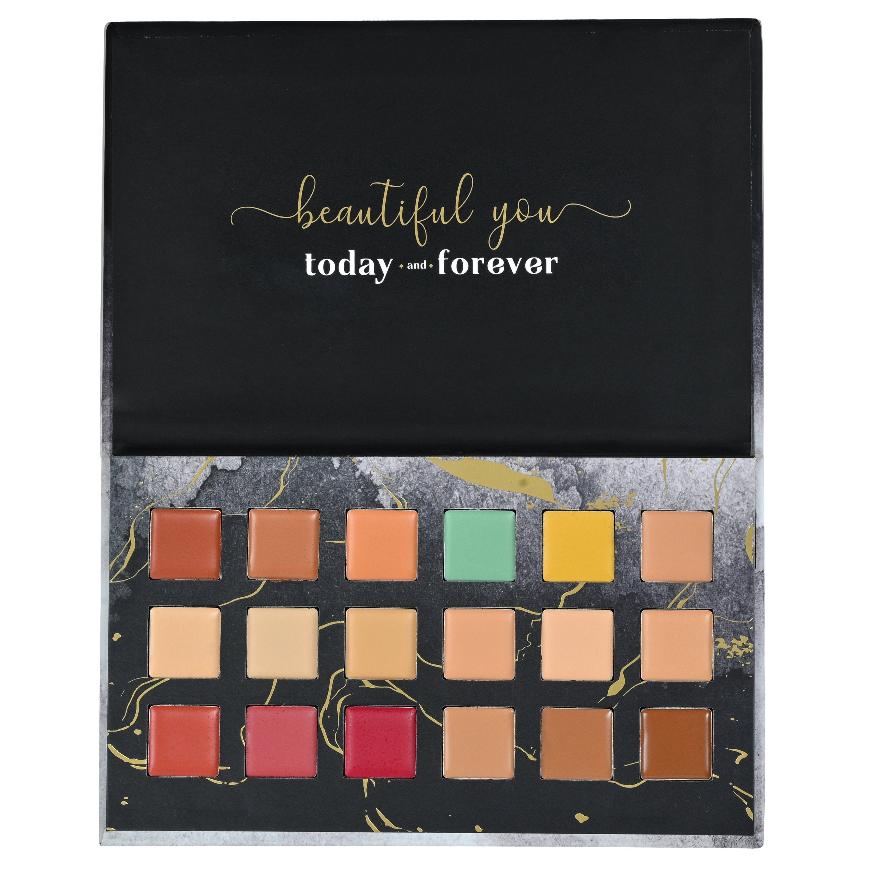 Aflairza One for All Palette –Aspire Edition-Mini 4-in-1 Face Palette-Foundation, Concealer, Blush & Contour | Grocsy