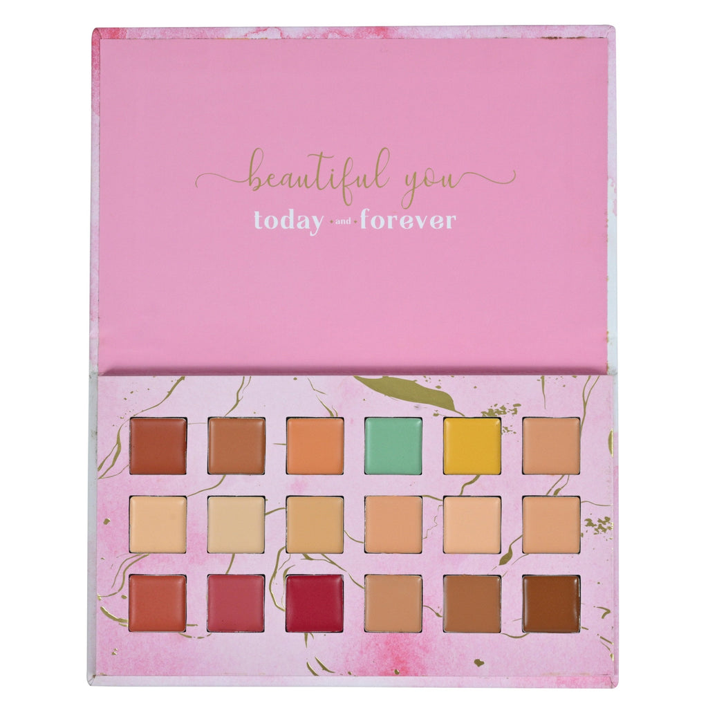 Aflairza One for All Palette –Aspire Edition-Mini 4-in-1 Face Palette-Foundation, Concealer, Blush & Contour | Grocsy