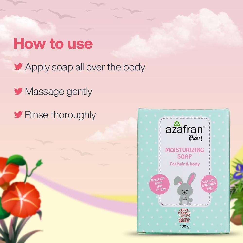 Azafran Baby Moisturizing Soap | Grocsy