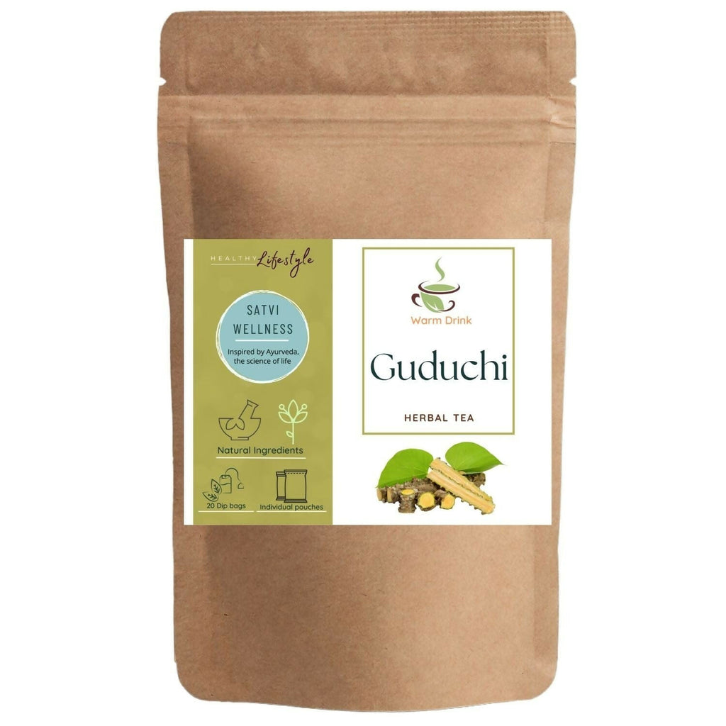 Satvi Wellness Guduchi Tea | Natural Giloy Tea Bags | Grocsy