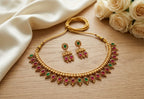 Jewel City Multicolor South Indian Temple Jewelry Set | Grocsy