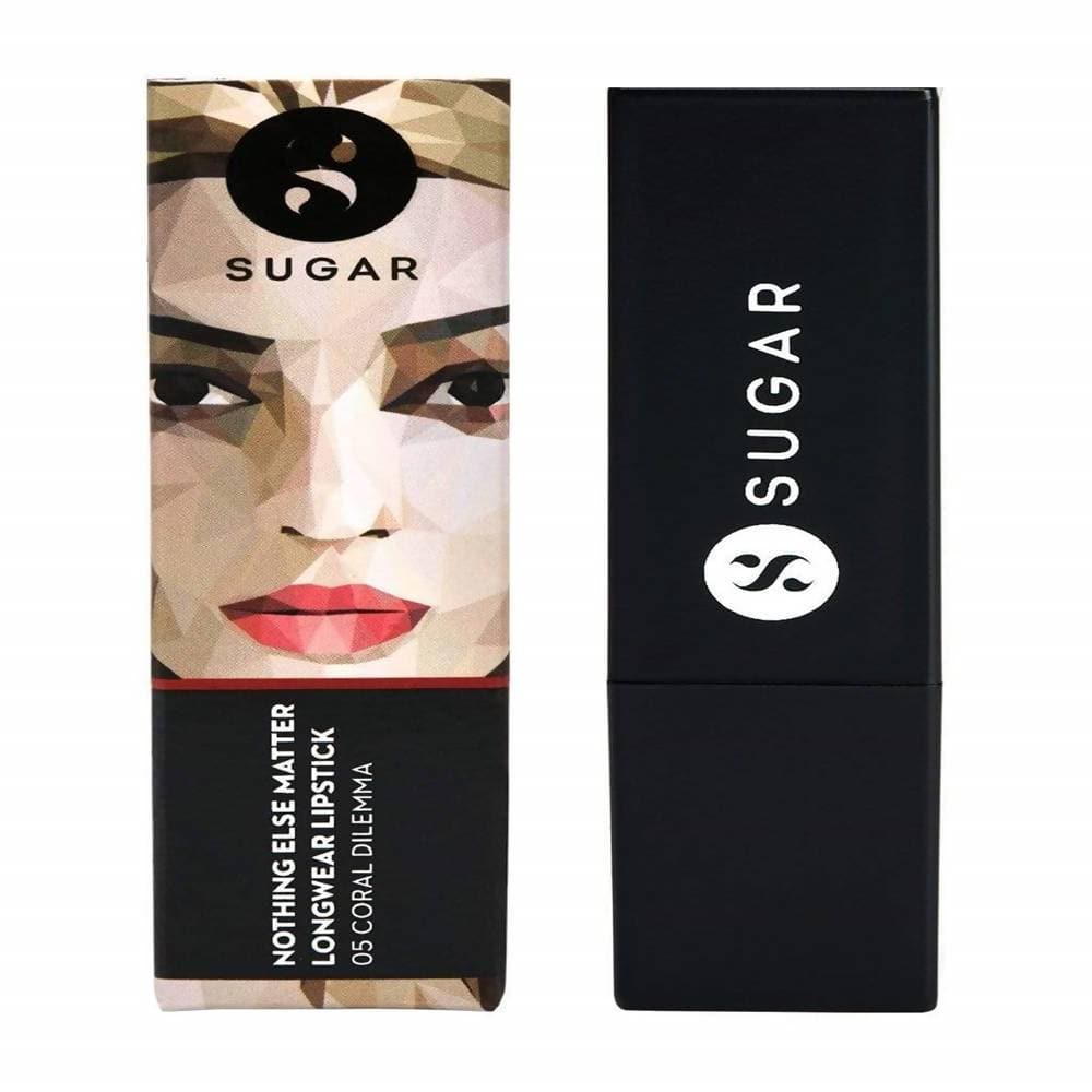 Sugar Nothing Else Matter Longwear Lipstick - Coral Dilemma (right Orange Red) | Grocsy