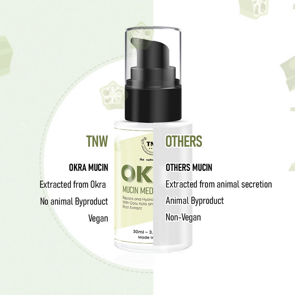 The Natural Wash Okra Mucin Serum For Long-Lasting Long-Lasting Moisturized Skin | Grocsy