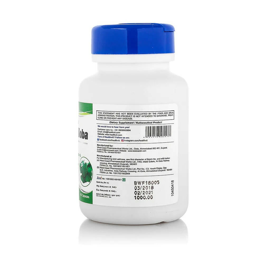 Healthvit Ginkgo Biloba Capsule | Grocsy