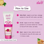 Iba Fairness Instant Facial (3 in1 Mask Scrub Wash) | Grocsy