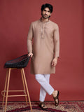 Vastranavya Exclusive Festival Wear Viscose Mirror Work on Self Weaving Kurta Only | Grocsy