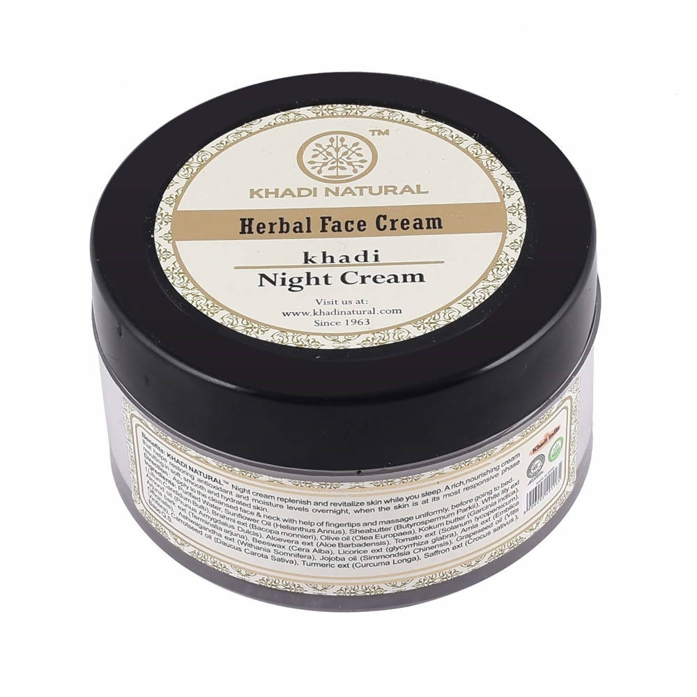 Khadi Natural Night Herbal Face Cream | Grocsy