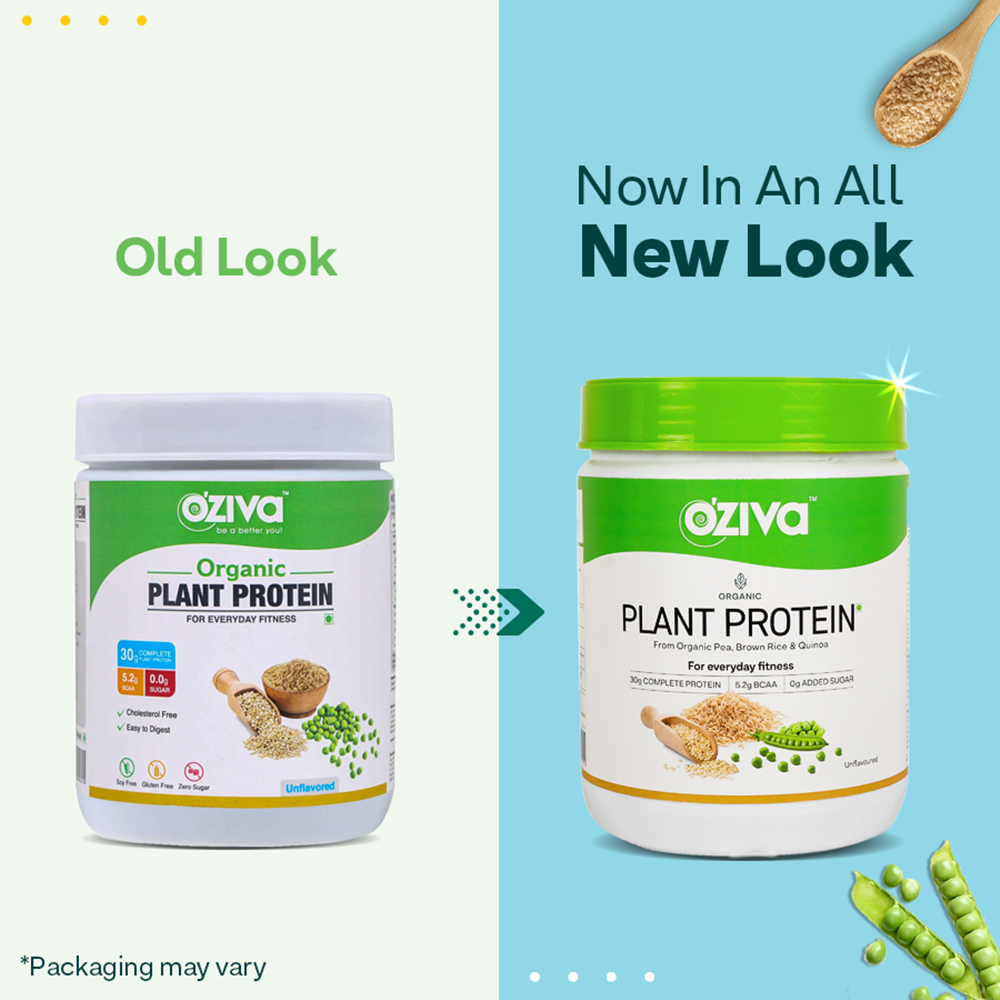 OZiva Organic Plant Protein For Everyday Fitness | Grocsy