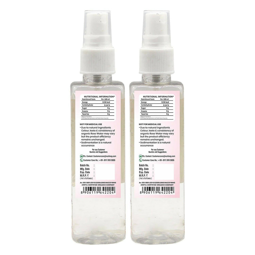 Nutriorg Certified Organic Rose Water | Grocsy