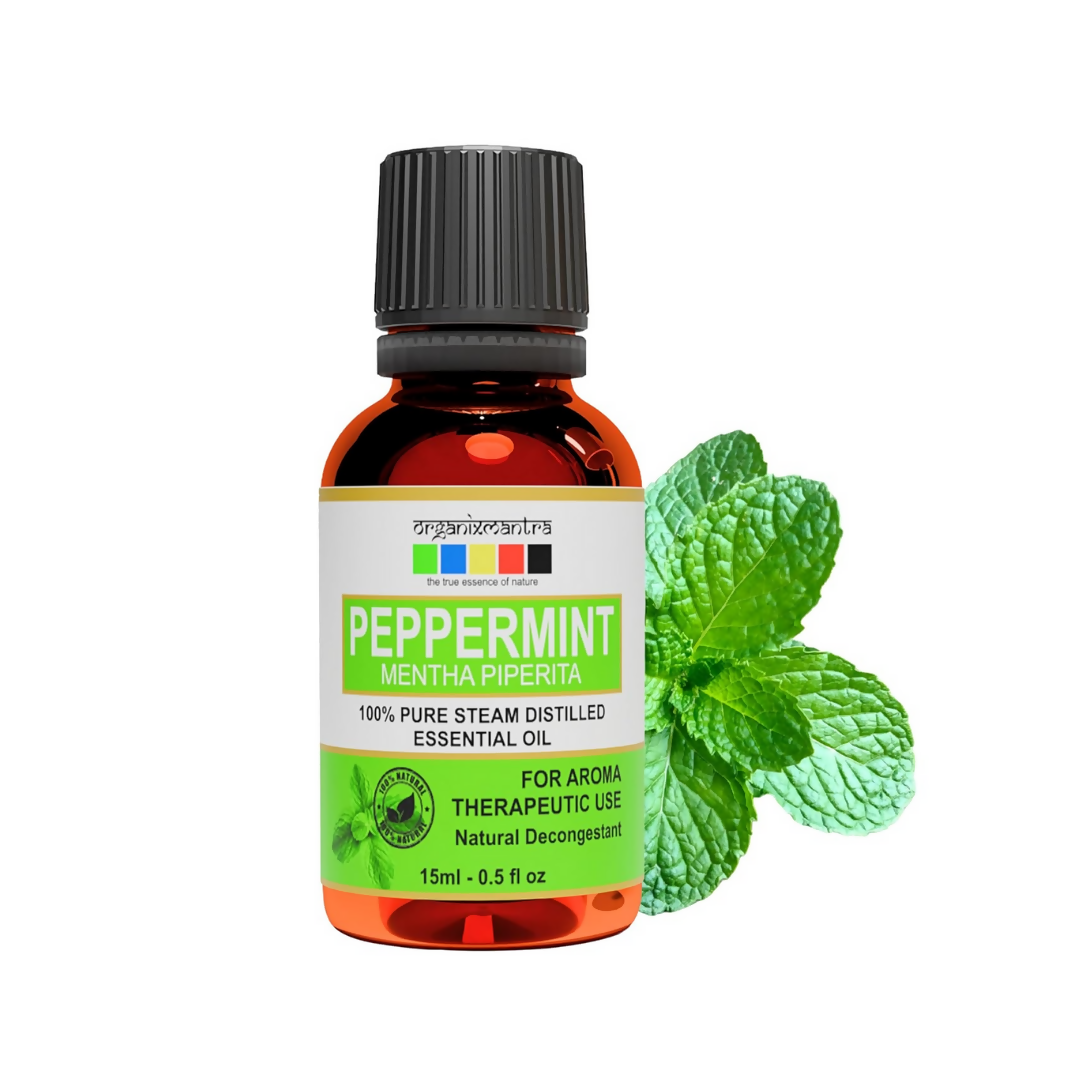 Organix Mantra Peppermint Oil for Hair - 100% Natural Peppermint Essential Oil | Grocsy