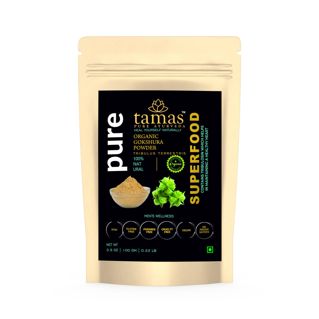 Tamas Pure Ayurveda Superfood Organic Gokshura Powder | Grocsy