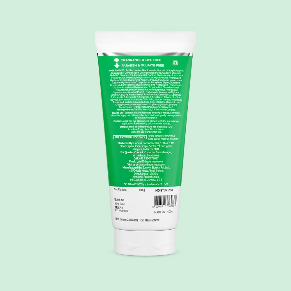 The Derma Co 5% Nia-Ceramide Daily Hydrating Moisturizer | Grocsy