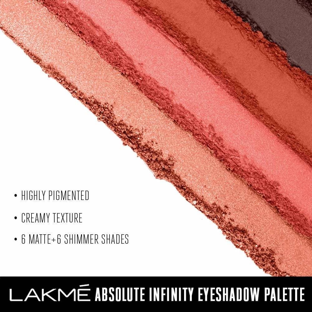 Lakme Absolute Infinity Eye Shadow Palette - Coral Sunset | Grocsy