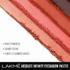 Lakme Absolute Infinity Eye Shadow Palette - Coral Sunset | Grocsy