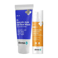 The Derma Co 1% Hyaluronic Sunscreen & 2% Salicylic Face Wash Combo | Grocsy