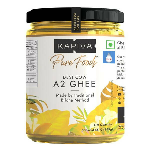 Kapiva A2 Desi Cow Ghee | Pure and Natural Ghee From A2 Cow Milk | Organic Cow Ghee | Grocsy