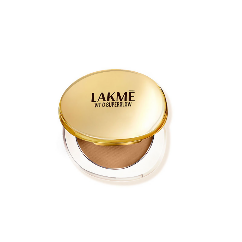 Lakme Vitamin C Superglow Skin Perfecting Compact with 1 % Vit C - Walnut | Grocsy