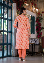 Lace Embroidered & Printed Kurta With Pant & Dupatta, Multicolor - Hiral Fashion | Grocsy