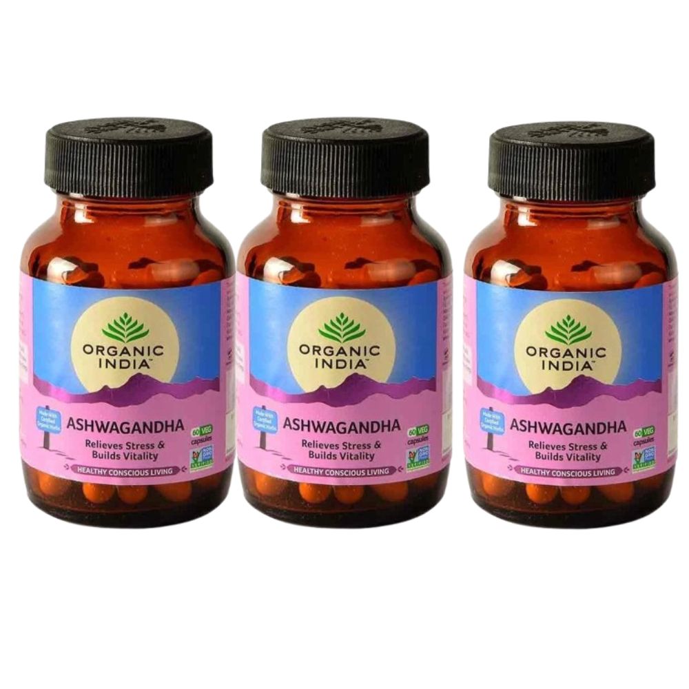 Organic India Ashwagandha Caps | Grocsy