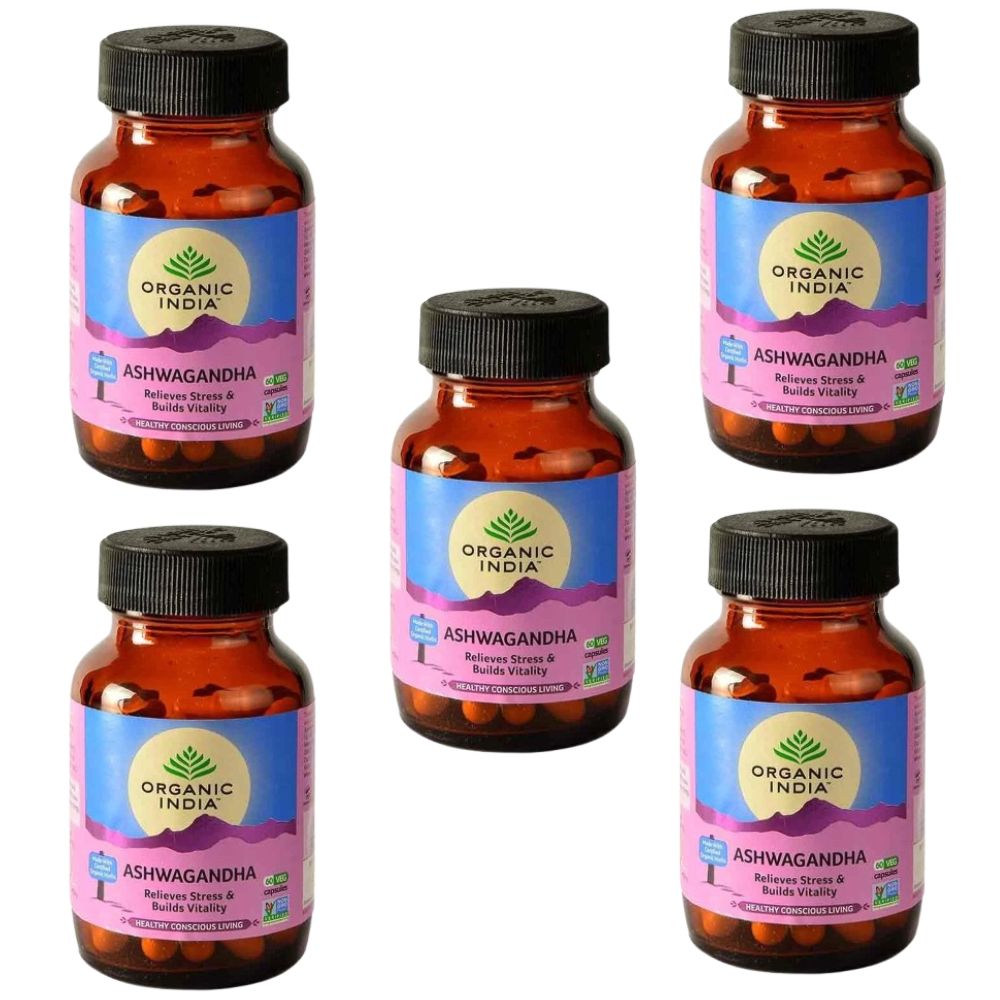Organic India Ashwagandha Caps | Grocsy