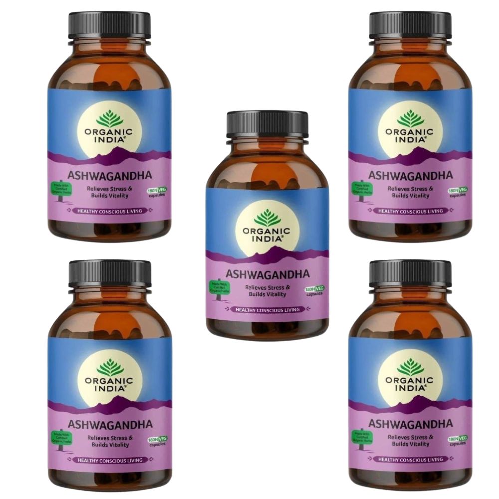 Organic India Ashwagandha Caps | Grocsy