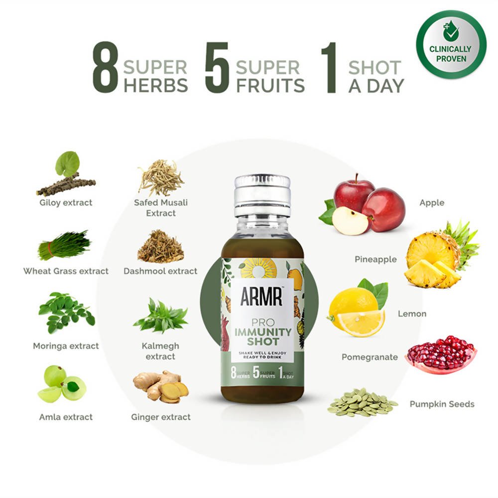 ARMR Pro Immunity Shot Lemon Ginger Flavour | Grocsy