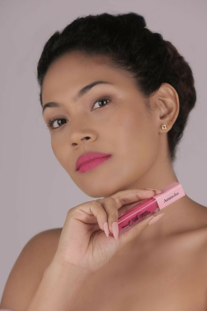 Ammoha Cosmetics Long-Lasting, Matte-Finished Velvet Orchid Color Liquid Lipstick | Grocsy