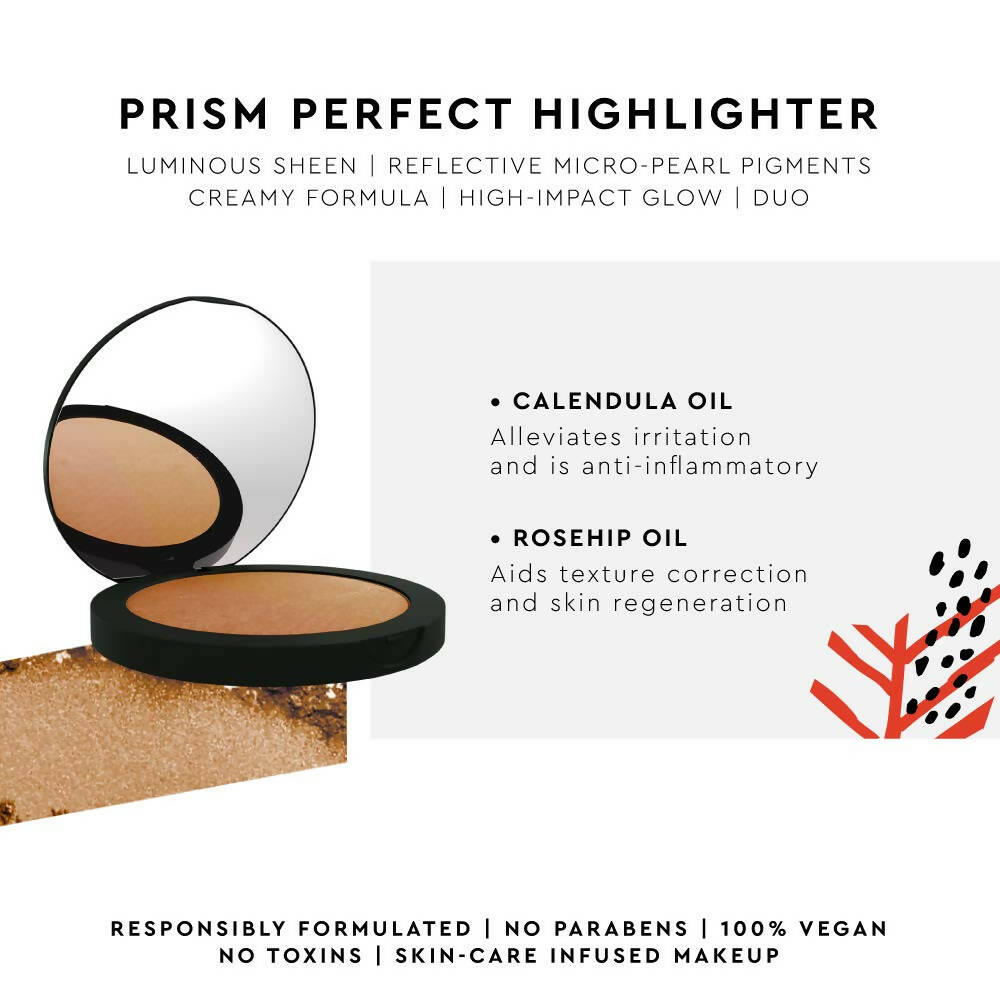 Kiro Prism Perfect Highlighter Blush - Sandy Rose & Pearly Bronze | Grocsy