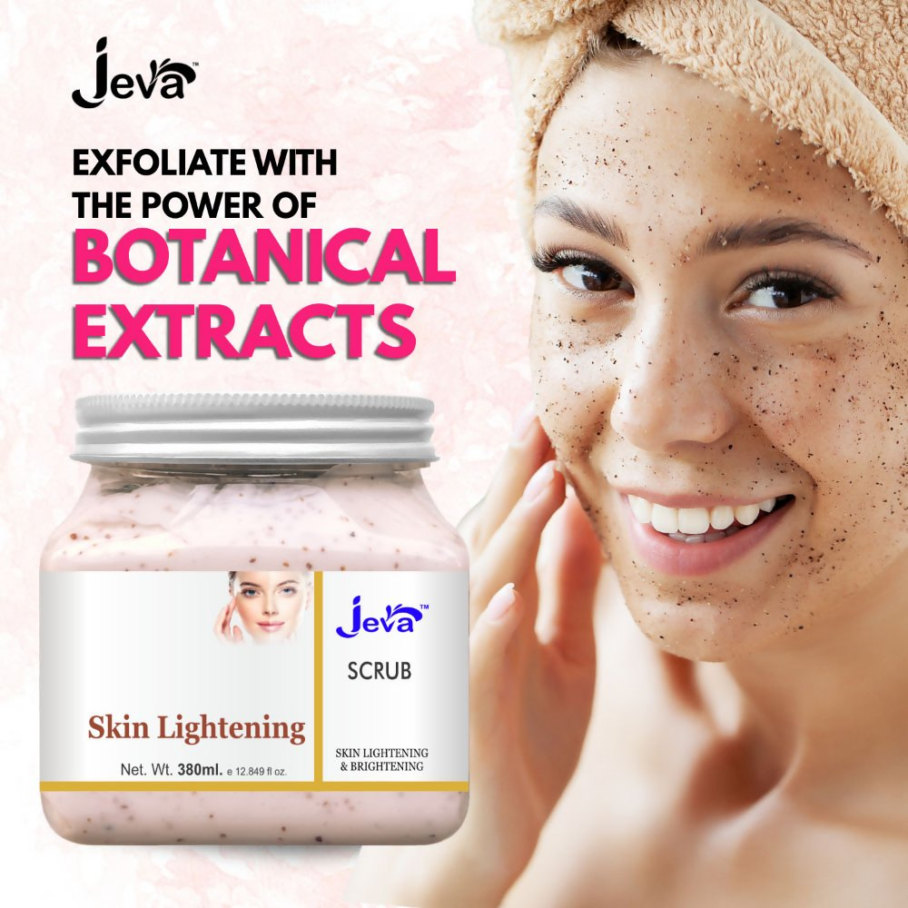 Jeva Skin Lightening Scrub Face & Body Exfoliates | Grocsy